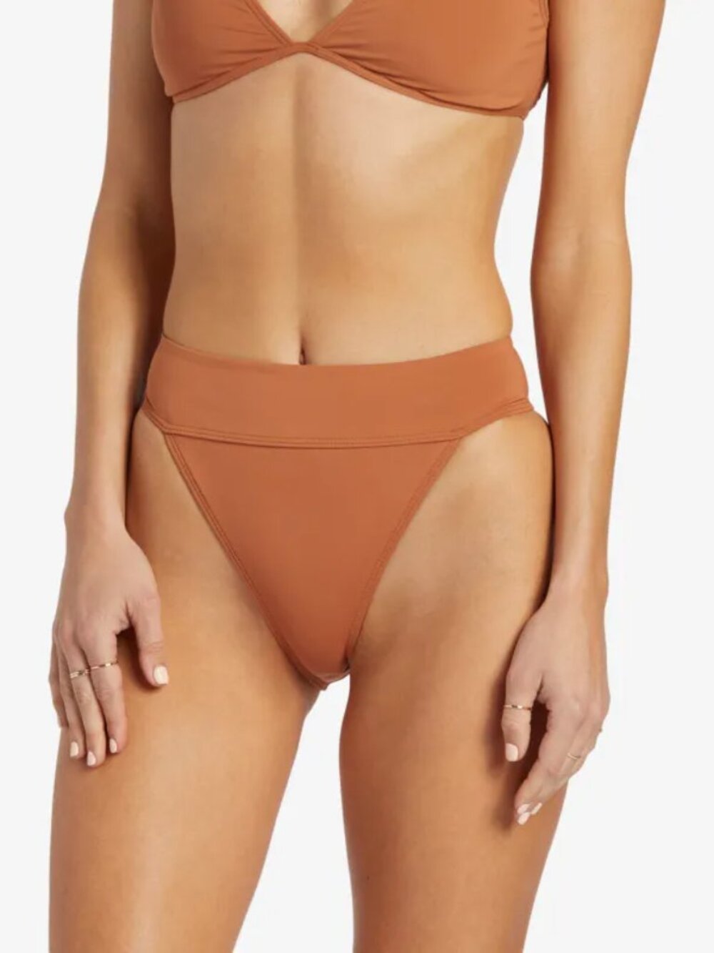 NEW Billabong Sol Searcher Aruba Bikini Bottoms Small Golden Brown